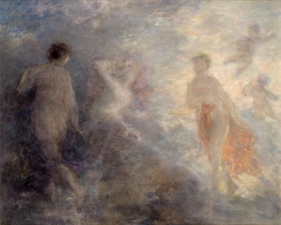 Aurora, the goddess of the dawn, drives away the night, 1904. Creator: Fantin-Latour, Henri (1836-1904).