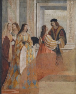 Meeting of the Betrothed, c1517-1518. Creator: Ferramola, Floriano (Fioravante) (c. 1478-1528).