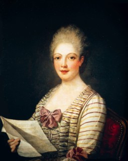 Portrait of the singer Lucrezia Agujari (1747-1783). Creator: Ferrari, Pietro Melchiorre (1735-1787).