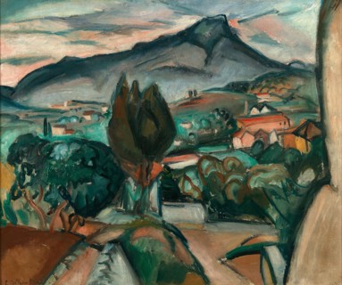 Landscape with view of the Mont Saint Victoire. Creator: Friesz, Achille-Emile-Othon (1879-1949).