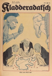 Don't Disturb My Old Men! Caricature from Kladderadatsch, 1934. Creator: Garvens, Oskar (1874-1951).