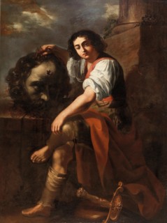 David with the Head of Goliath, First Half of 17th cen. Creator: Gentileschi, Artemisia (1598-1653).