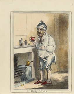 Taking Physic, 1800. Creator: Gillray, James (1757-1815).