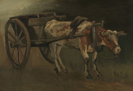 Oxcart, 1884. Creator: Gogh, Vincent, van (1853-1890).