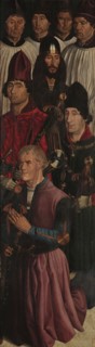 Panel of the Knights. The Adoration of Saint Vincent, c 1450. Creator: Gonçalves, Nuno (active 1445-1480).