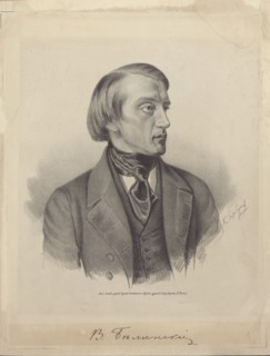 Portrait of the Literary critic and Philosopher Vissarion Grigoryevich Belinsky (1811-1848)... Creator: Gorbunov, Kirill Antonovich (1822-1891).