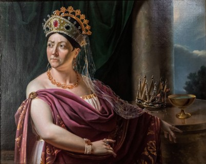 Portrait of the actress Françoise Raucourt (1756-1815) as Clytemnestra, 1830. Creator: Guillermain (active 1830s).