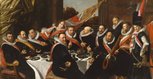 Banquet of the Officers of the St George Civic Guard, 1616. Creator: Hals, Frans I (1581-1666).