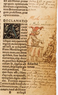 Folly in the Pulpit. Drawing for "The Praise of Folly" by Erasmus of Rotterdam, 1515. Creator: Holbein, Hans, the Younger (1497-1543).