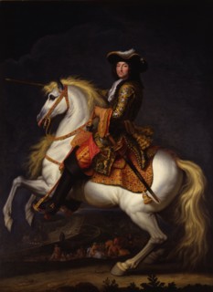Equestrian portrait of Louis XIV (1638-1715). Creator: Houasse, René-Antoine (c. 1645-1710).