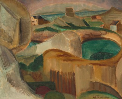 Paysage de rochers (Rocky landscape), 1913. Creator: Le Fauconnier, Henri Victor Gabriel (1881-1946).