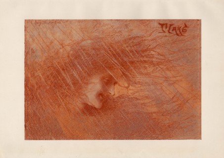 The gust of wind, 1898. Creator: Lévy-Dhurmer, Lucien (1865-1953).