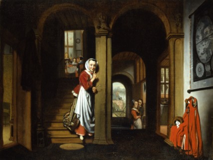 The Eavesdropper, 1657. Creator: Maes, Nicolaes (1634-1693).