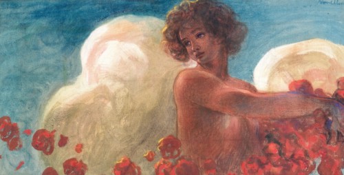 Daydreaming. Creator: Nomellini, Plinio (1866-1943).