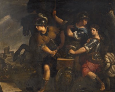Amazzoni che si preparano alla battaglia (Amazons preparing for battle), c1675-1680. Creator: Nuvolone, Giuseppe (1619-1703).