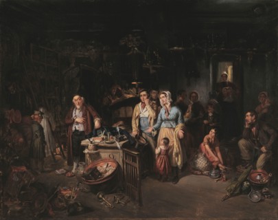 The pawn shop, 1842. Creator: Rentzell, August von (1810-1891).