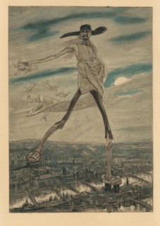 Satan Sowing Seeds (from Les Sataniques), c 1906. Creator: Rops, Félicien (1833-1898).