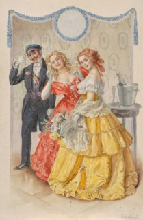 Cheers To The New Year!. Creator: Schubert, Heinrich Carl (1827-1897).