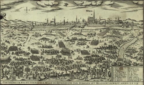 The Ottoman Siege of Vienna in 1529, c1600. Creator: Siebmacher, Johann (1561-1612).