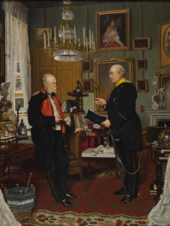 Bismarck and Emperor William I, 1877. Creator: Siemenroth, Konrad (1854-1915).