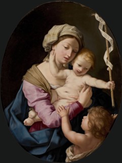 Virgin and child with John the Baptist as a Boy, c 1660. Creator: Sirani, Elisabetta (1638-1665).
