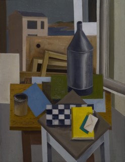 Still Life with Chess, 1927. Creator: Suta, Romans (1896-1944).