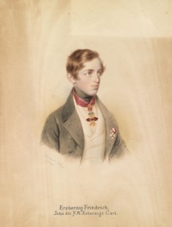 Portrait of Archduke Friedrich Ferdinand Leopold of Austria (1821-1847). Creator: Theer, Robert (1808-1863).