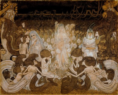 The three brides, 1892-1893. Creator: Toorop, Jan (1858-1928).