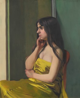 Torse à l'étoffe jaune, 1913. Creator: Vallotton, Felix Edouard (1865-1925).