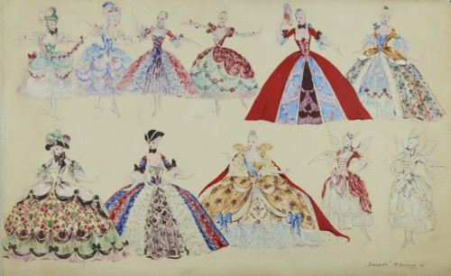 Costume design for the ballet "Cinderella" by Sergei Prokofiev, 1945. Creator: Williams, Pyotr Vladimirovich (1902-1947).