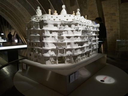Model of La Pedrera, Barcelona, Spain, 2020. Creator: Ethel Davies.