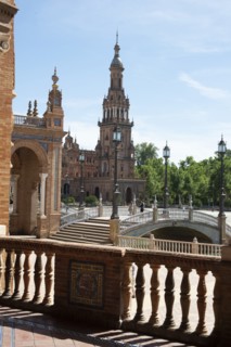 The Plaza de España  in the Maria Luisa Park, Seville, Spain, 2023. Creator: Ethel Davies.