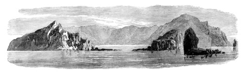 Loss of the Megaera: the island of St. Paul, from the sea, 1871. Creator: Unknown.