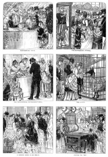 Sketches in the International Exhibition, 1871. Creator: Unknown.