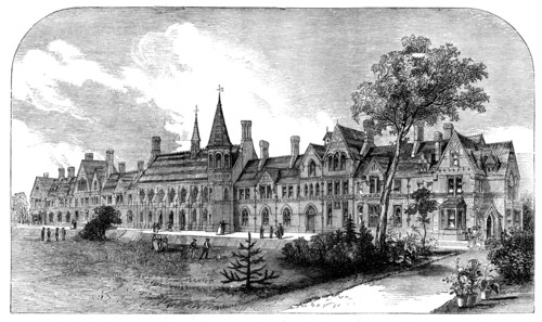 The new grammar school at Reading, 1871. Creator: Unknown.