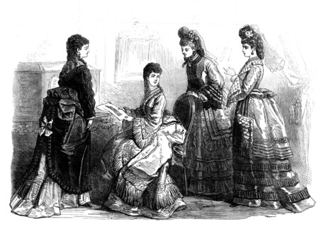 Paris fashions for October, 1871. Creator: Unknown.