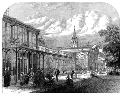 The Pavilion in the Public Gardens, Buxton, 1871. Creator: Unknown.