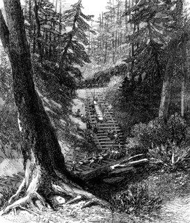 The Red River Expedition: crossing a portage, 1871. Creator: Unknown.