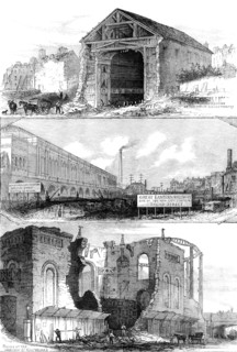 Demolitions for the Great Eastern Railway extension to Broad-Street, 1871. Creator: Unknown.