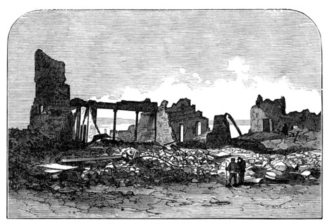 Ruins of Chicago after the Fire: Crosby Opera House, 1871. Creator: Unknown.