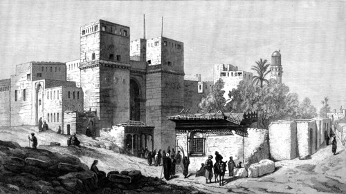 The Gate of Victory, Cairo, by F. Dillon, in the Dudley Gallery, 1871. Creator: Unknown.