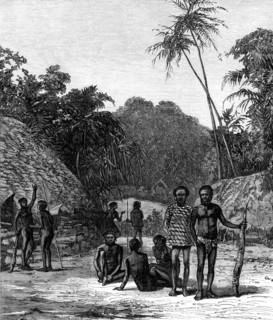 Scene of the murder of Bishop Patteson, Santa Cruz, Pacific Ocean, 1871. Creator: Unknown.