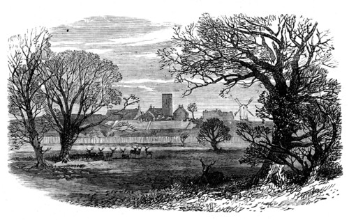 West Newton, from the deer park, Sandringham, 1871. Creator: Unknown.