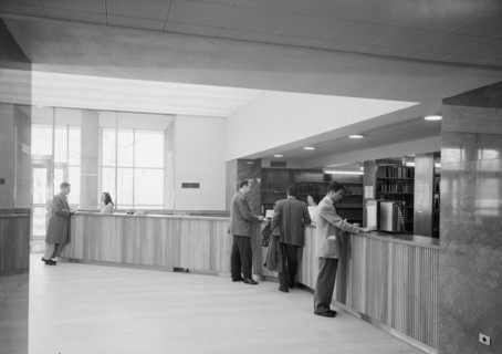 Lamont Library, Harvard University, Cambridge, Massachusetts, 1949. Creator: Gottscho-Schleisner, Inc.