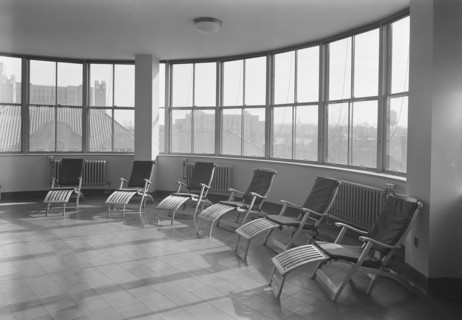 Triboro Hospital for Tuberculosis, Parsons Blvd., Jamaica, New York, 1941. Creator: Gottscho-Schleisner, Inc.