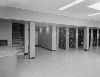 New Canaan Public Library, New Canaan, Connecticut, 1953. Creator: Gottscho-Schleisner, Inc.