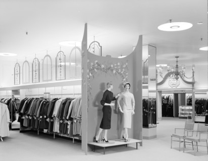 Gimbel Brothers, business in Cross County Center, Yonkers, New York, 1955. Creator: Gottscho-Schleisner, Inc.