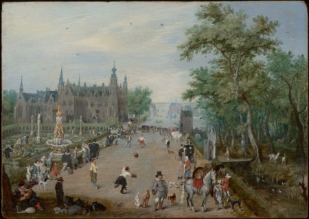A Ball Game Before a Country Palace, about 1614. Creator: Adriaen van de Venne.