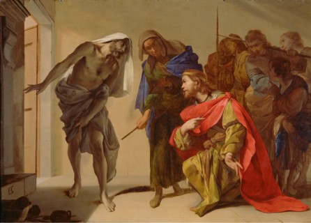The Shade of Samuel Invoked by Saul, about 1650-1656. Creator: Bernardo Cavallino.