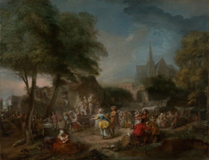 The Country Dance, about 1760-1762. Creator: Gabriel de Saint-Aubin.